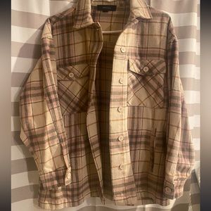 Pink flannel jacket